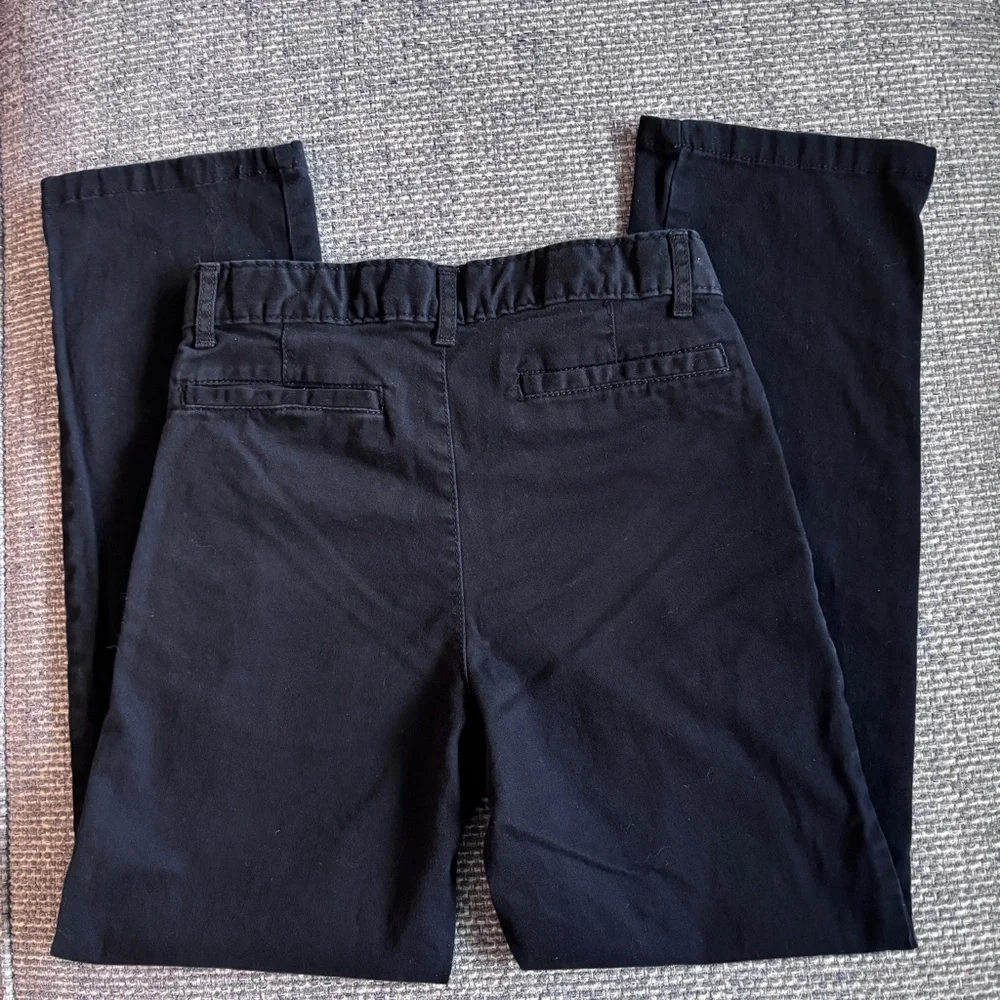 Children’s Place Black Stretch Chino Pants Kids Size 10 Twill